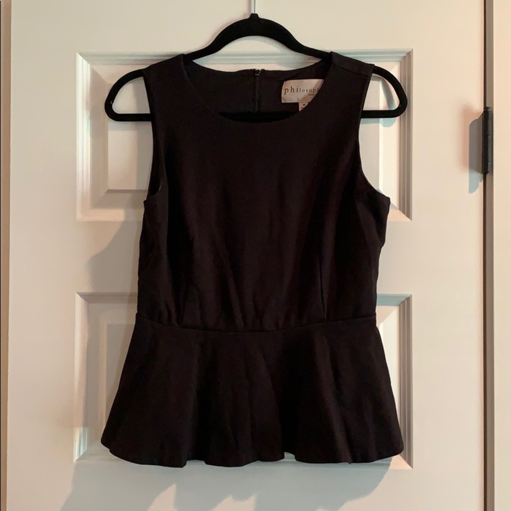 Black Peplum Tank